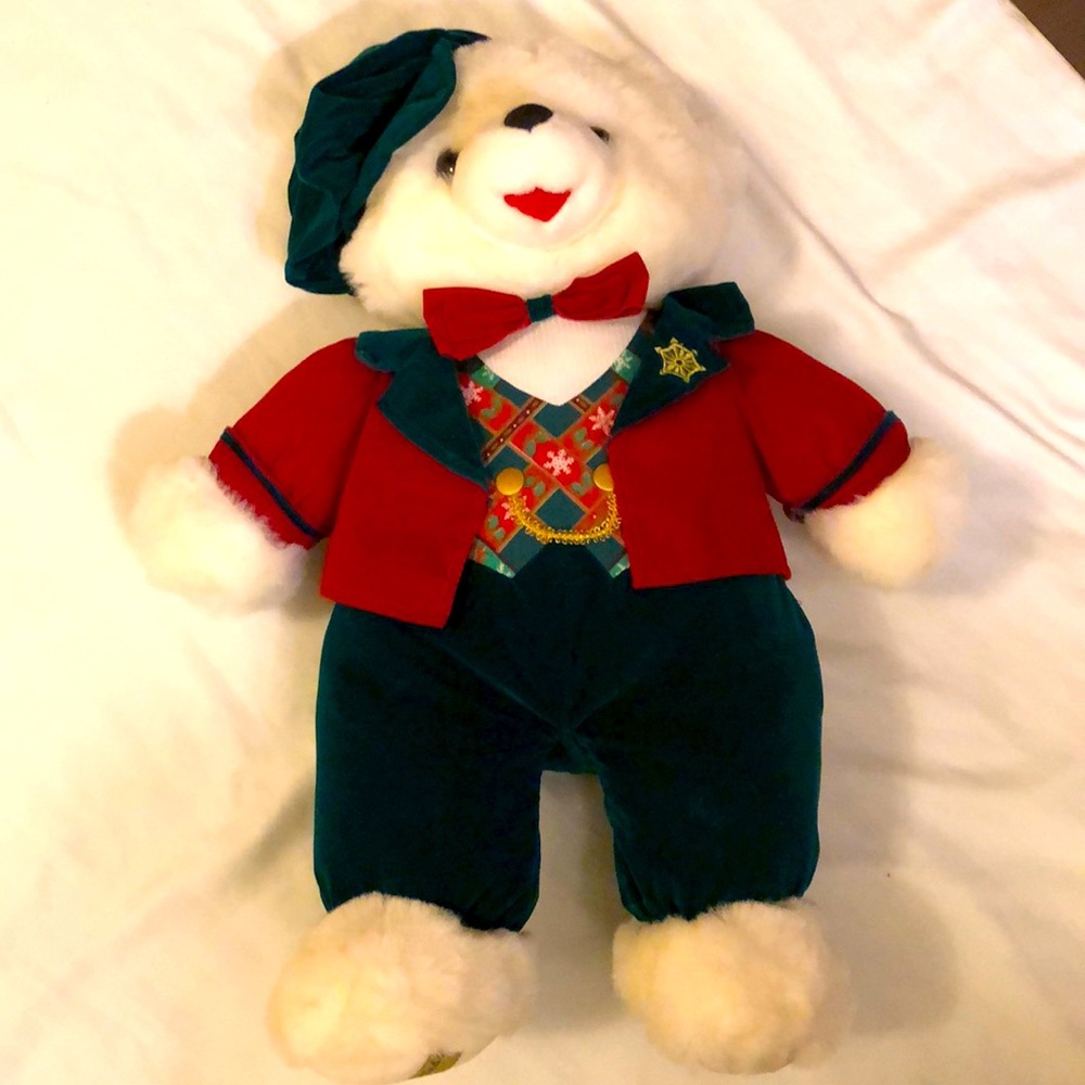 VINTAGE COLLECTIBLE SNOWFLAKE TEDDY 1997 HOLIDAY SEASONAL CHRISTMAS - #OS002